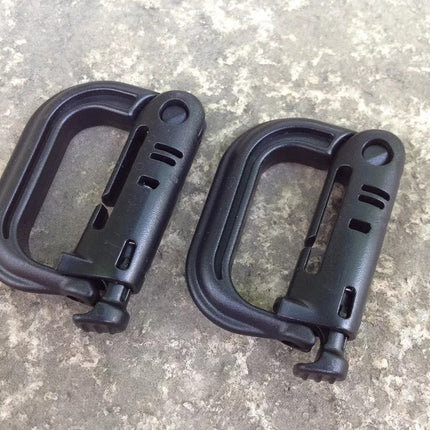 2 Pzas Mosquetón Molle Grillete Clip Edc Táctico Llavero Itw