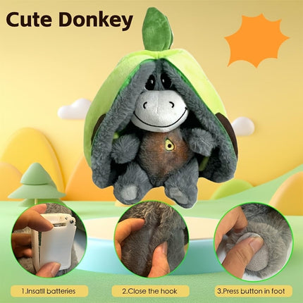 Peluche Burro Respirador Aguacate Con Música Y Luces Dormir