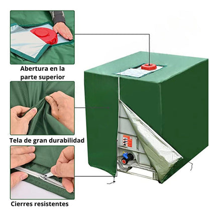 Funda Para Bidon Tanque De Agua Cubierta Contenedor 1000lt