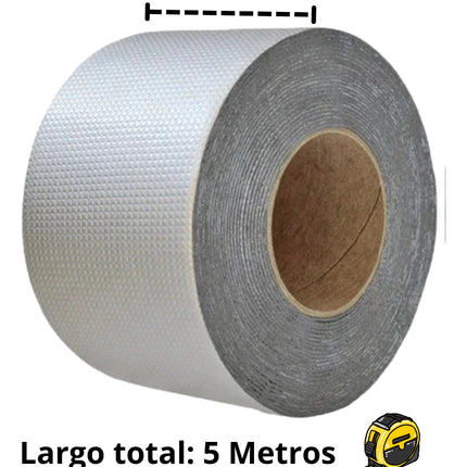 5m Cinta Impermeable Butilica De Sellado Aluminio Tapa Fugas