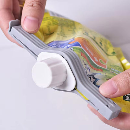 5 Clip Sellador De Bolsas Con Tapadera Dispensador Cierre Cocina