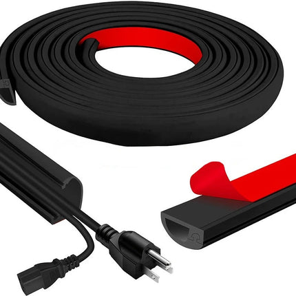 1m Cubierta Canaleta Cable Autoadhesivo Protector Cableado