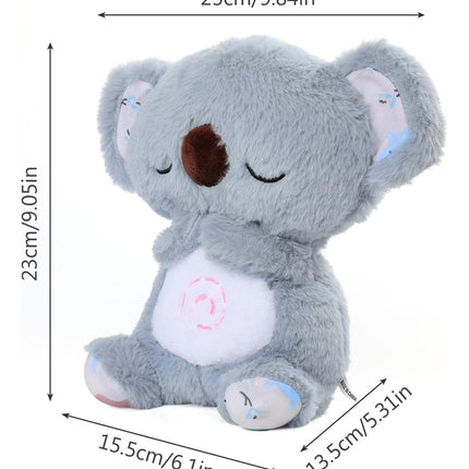 Peluche Koala Respirador Didactico Sensorial Sonido Y Luces
