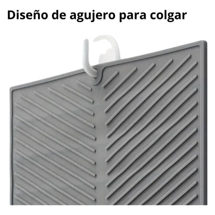 Tapete Escurridor De Platos Para Cocina Fregadero Silicona