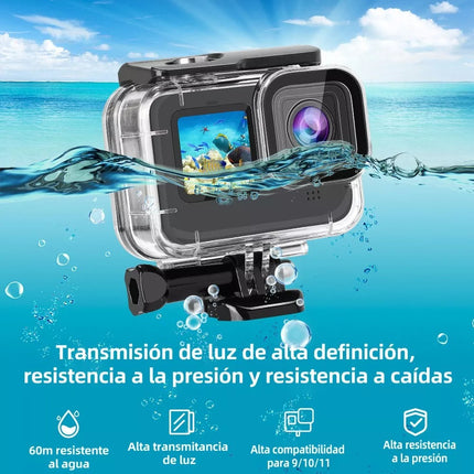 Carcasa Buceo Sumergible Waterproof Para Gopro 9 10 11 12 13