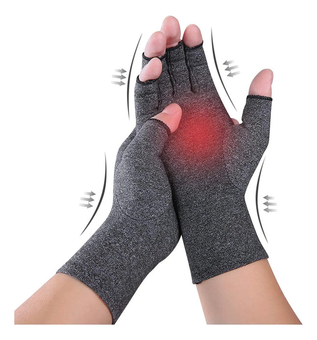 2 Guantes De Compresion Para Artritis Sin Dedos Terapeuticos
