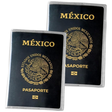 2 Fundas Porta Pasaporte Transparente De Viaje Documentos