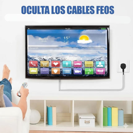 1m Cubierta Canaleta Cable Autoadhesivo Protector Cableado