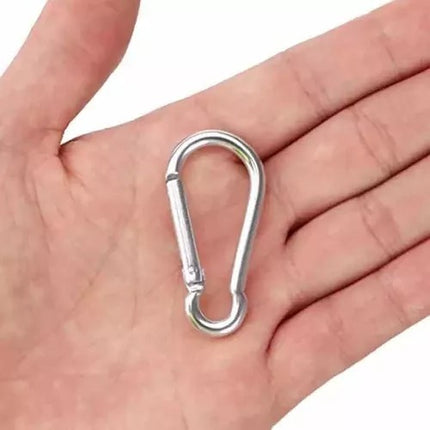 Bandola Gancho Mosqueton Aluminio Camping Llavero 2 Piezas