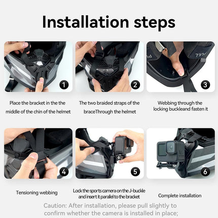 Soporte Para Gopro Casco De Motocicleta Montaje Con Correa