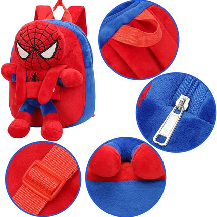Mochila Para Niños De Spider-man Marvel Niños Con Peluche Desmontable Hombre Araña