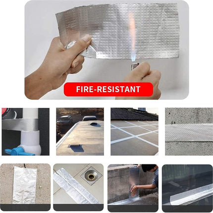 5m Cinta Impermeable Butilica De Sellado Aluminio Tapa Fugas