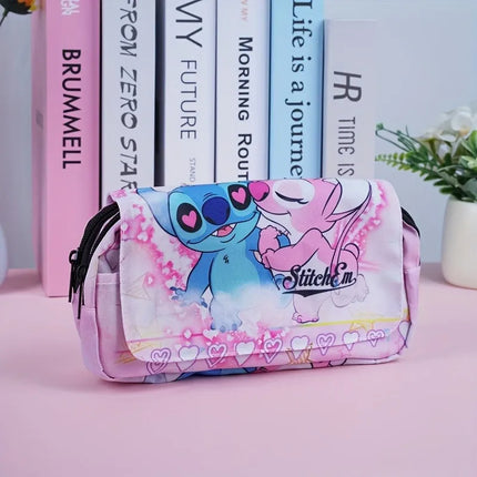 Lapicera Escolar Cosmetiquera Neceser Lilo Y Stitch Y Angel