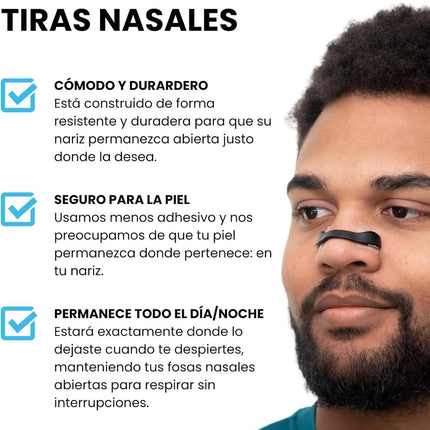 Kit 15 Tira Nasal Dilatador Magnetico Antironquidos Ciclismo
