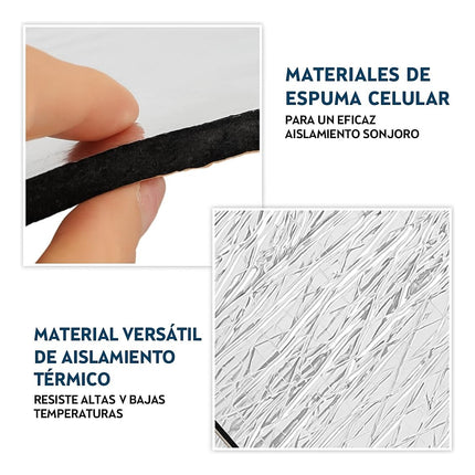 10 Pzs Almohadillas Aislantes Térmicas Acústicas Auto Carro