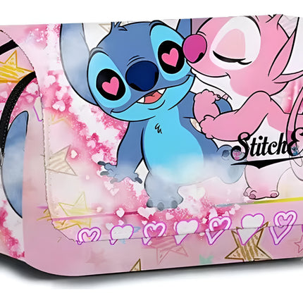 Lapicera Escolar Cosmetiquera Neceser Lilo Y Stitch Y Angel