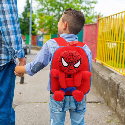 Mochila Para Niños De Spider-man Marvel Niños Con Peluche Desmontable Hombre Araña
