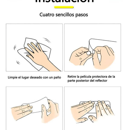 1 M Cinta Reflectante Autoadhesiva Seguridad Autos Camión