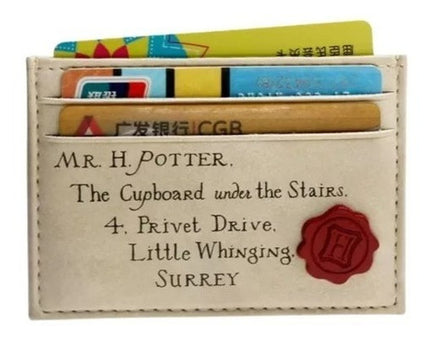 Tarjetero Cartera Harry Potter Funda Billetera Carta Howarts