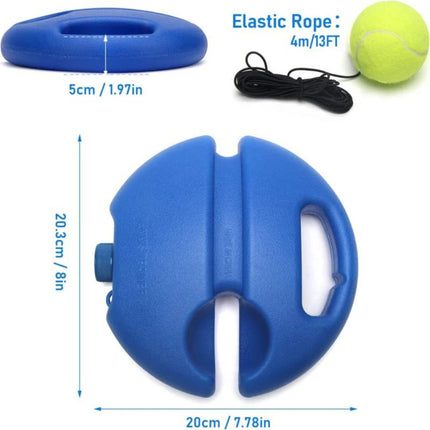 Base Entrenamiento Para Tenis Kit Con Pelota Rebote Portatil
