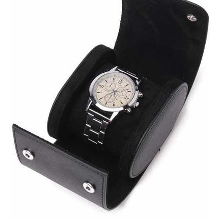 Estuche Rigido Caja De Cuero Pu Para Reloj 1 Ranura De Viaje