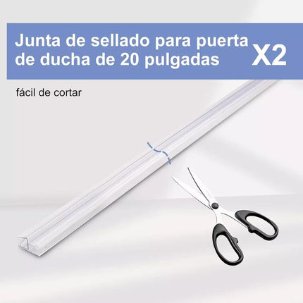 1m Tira Sellado Guardapolvo Regadera Ducha Puerta Cristal