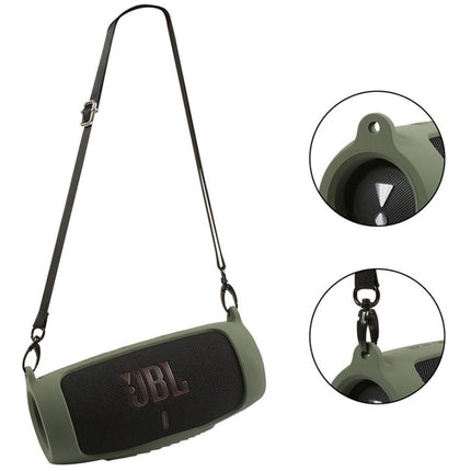 Estuche Rigido Y Funda Silicona Uso Rudo Bocina Jbl Charge 5