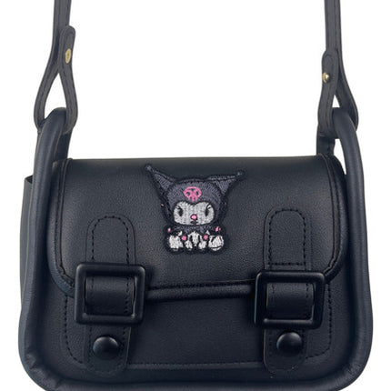 Bolso De Hombro Con Correa Kuromi Bolso Negro Kawaii Cute