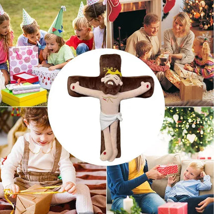 Peluche De Jesús Cristo Crucificado Cruz  Religioso Niños