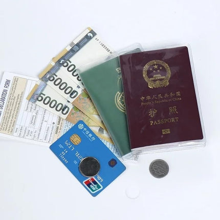 2 Fundas Porta Pasaporte Transparente De Viaje Documentos