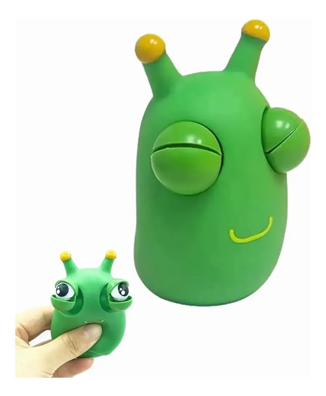 Squishy Antiestrés Gusano Ojos Saltones Sensorial Juguete