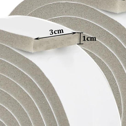 Tira De Espuma Sellado 3 Cm Grosor Ventana Puerta Anti Polvo