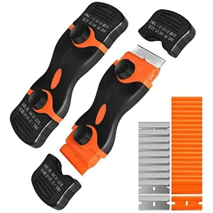 Raspador Espátula Doble 10 Cuchillas De Plástico+10 De Acero