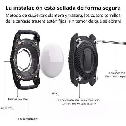 Funda Carcasa Para Airtag Apple A Prueba De Agua Uso Rudo
