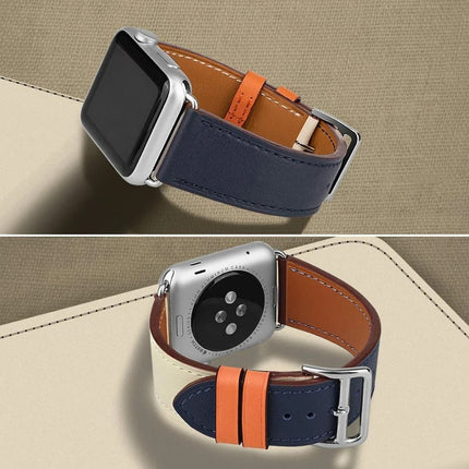 Correa De Cuero Genuino Para Apple Watch Strap De Piel Regalo