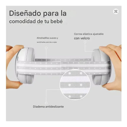 Orejera Antiruido Bebé Audífonos Protectores De Ruido Blanco