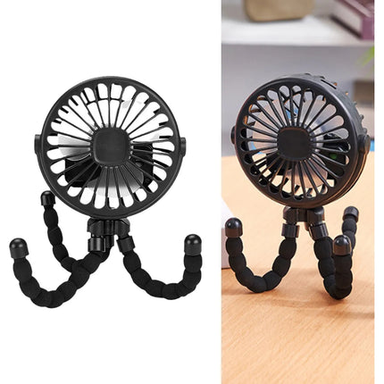 Abanico Pulpo 3 Velocidades Recargable Ventilador Portátil