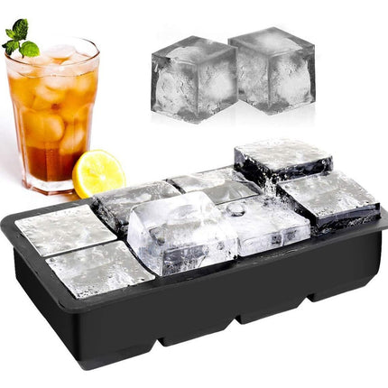 2 Pzas Molde Bandeja Para Hielo De Silicona Gourmet Cubos