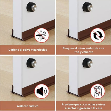 Burlete Tira Sellado Pvc Puerta Tope Aislamiento Antipolvo