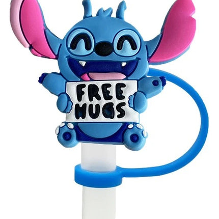 8 Pzs Tapadera Tapon Para Popotes 1cm De Lilo Y Stitch Angel