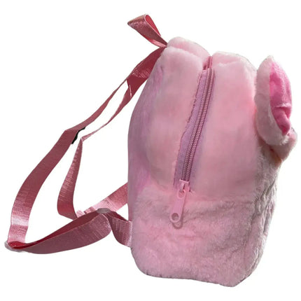 Mochila Stitch Regreso A Clases Peluche Felpa Bolso Escolar Para Niños Y Niñas