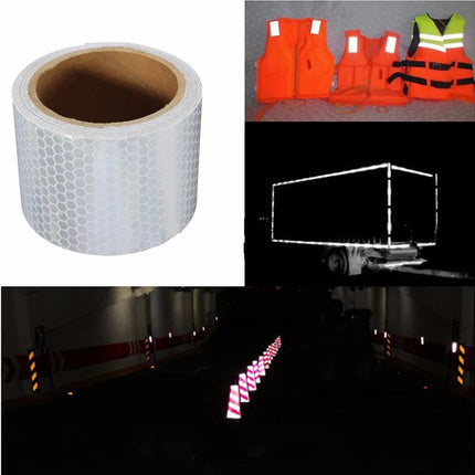 1 M Cinta Reflectante Autoadhesiva Seguridad Autos Camión