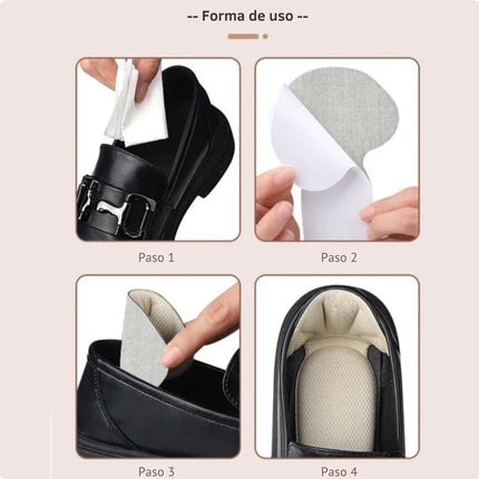 2pares Talonera En Forma T Protector Doble Talones Antidolor
