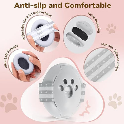 Kit 2 En 1 Orejeras Aislante Antiruido Bebe Protector Ruido