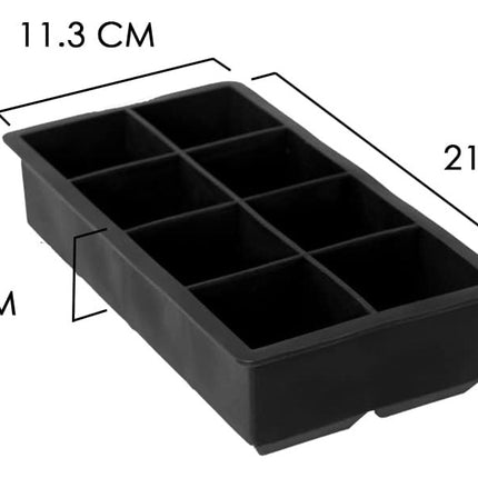 2 Pzas Molde Bandeja Para Hielo De Silicona Gourmet Cubos