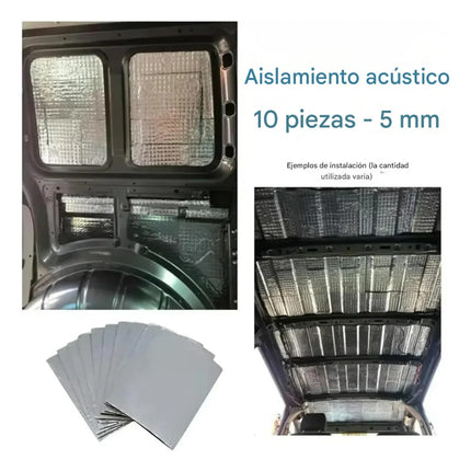 10 Pzs Almohadillas Aislantes Térmicas Acústicas Auto Carro