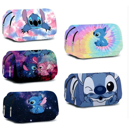 Lapicera Escolar Cosmetiquera Neceser Lilo Y Stitch Y Angel
