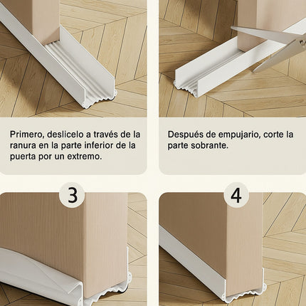 1m Guardapolvo Debajo Puerta Ancha Grande Empaque Hasta 8cm