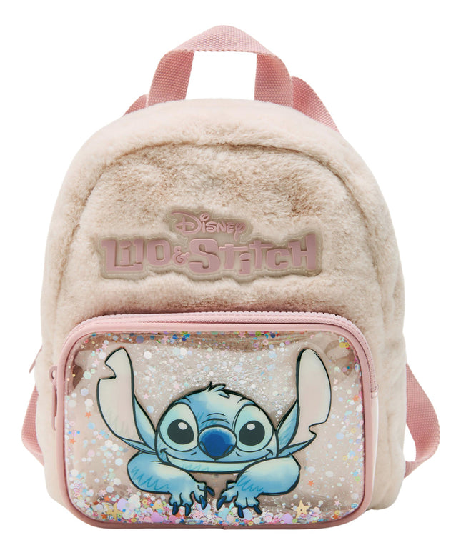 Mochila Stitch De Peluche Para Niña Regalo Bolsa Afelpada