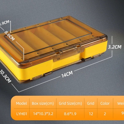 Estuche Caja Para Aparejos Señuelos Anzuelos De Pesca 12 Esp